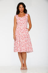 Heart Angel Swing Dress in White