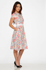 Sweet Hibiscus Swing Dress