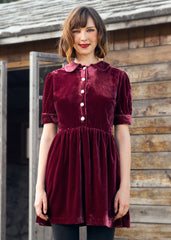 Such A Stunner Velvet Shirt Dress (Final Sale)
