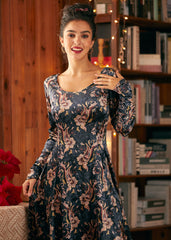 Retro Radiance Fit & Flare Dress