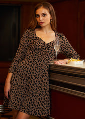 Leopard Hi-Low Empress Dress