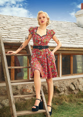 Drive In Delight Fit & Flare Dress