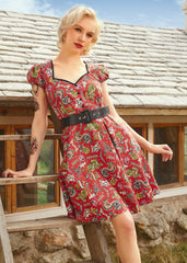 Drive In Delight Fit & Flare Dress