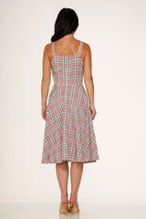 Pink Plaid Swing Dress
