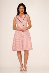 Pink Stripe Swing Dress