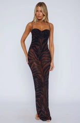 Dream Of Me Maxi Dress Amber Zebra