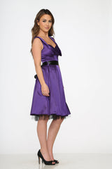 Purple Occasional Swing Dress