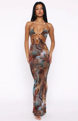 The Empress Maxi Dress Ophidian Feather