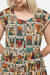 Tarot Print Goth Dress