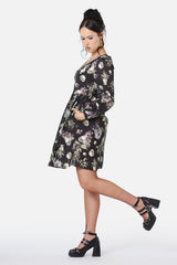 Memento Mori Printed Dress