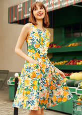 Market Day Fit & Flare Dress