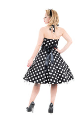 Black & White Minnie Halter Dress