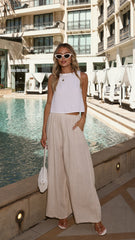 Persephone Crop Top - White