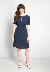 The Keyhole Story A-line Dress (Final Sale)