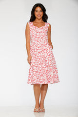Heart Angel Swing Dress in White
