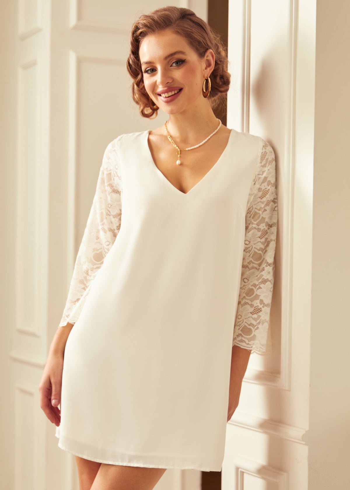 Blushing With Bliss Shift Dress (Final Sale)