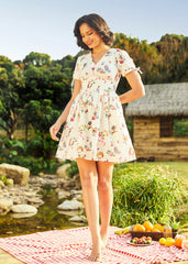 Kitsch Kitty Print Dress