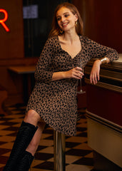 Leopard Hi-Low Empress Dress