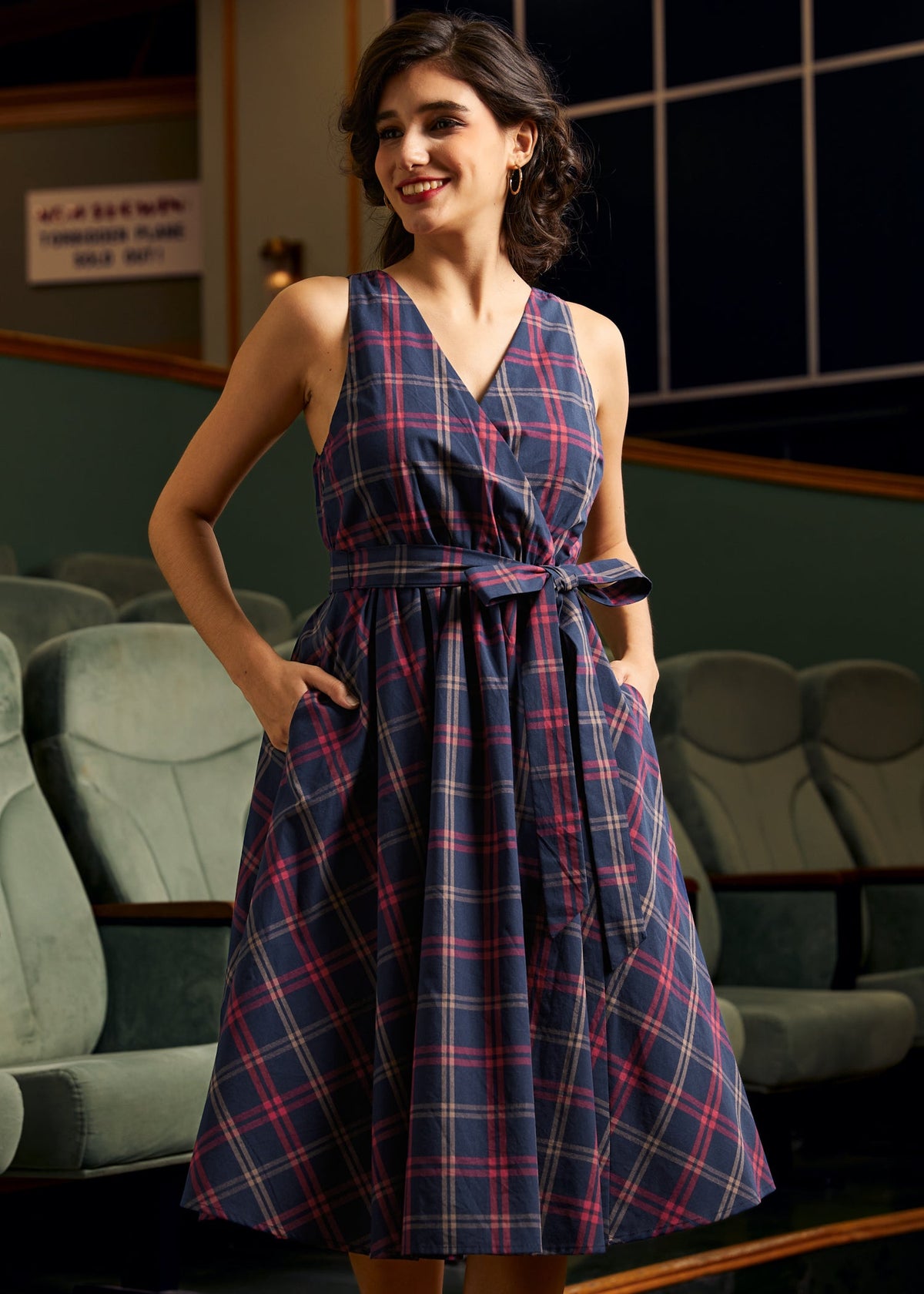 Instant Energy Faux-Wrap Dress