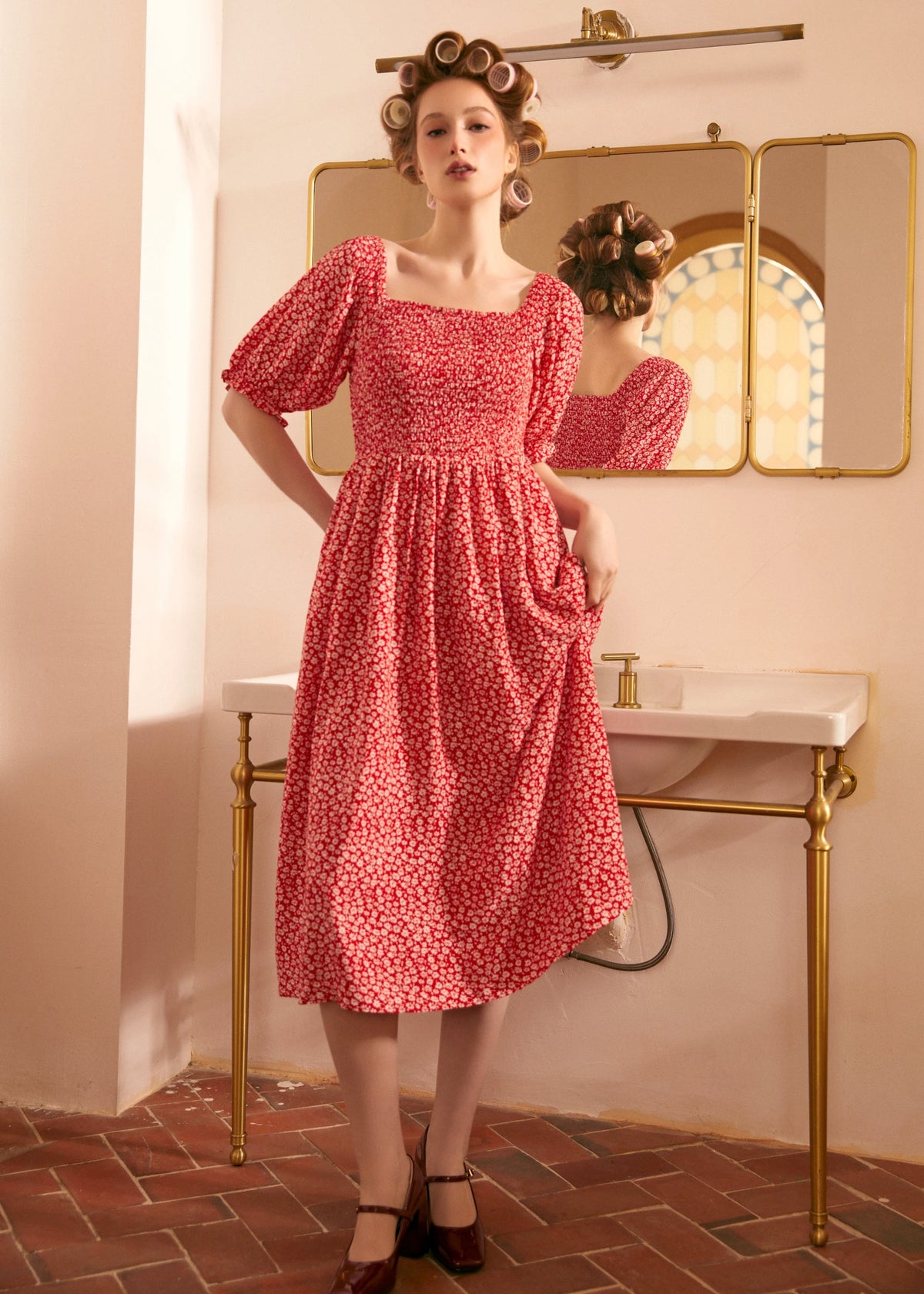 Lilting Love Short Sleeve Babydoll Dress