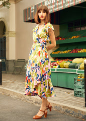 The Brushstroke Breeze Wrap Dress