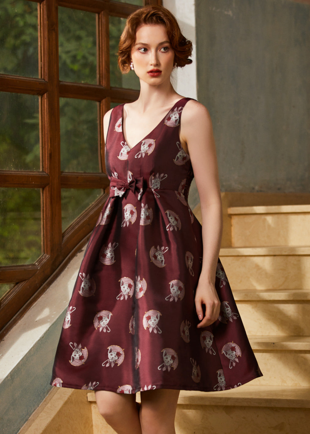 The Purrfectly Poised Fit & Flare Dress