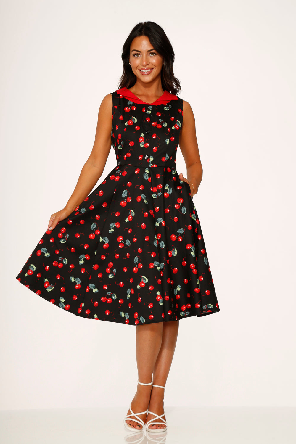 Black Cherry Swing Dress