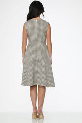Gingham Swing Dress