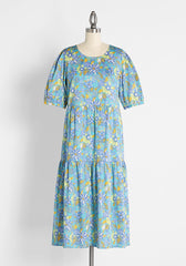 High Tea, High Time Midi Dress (Final Sale)