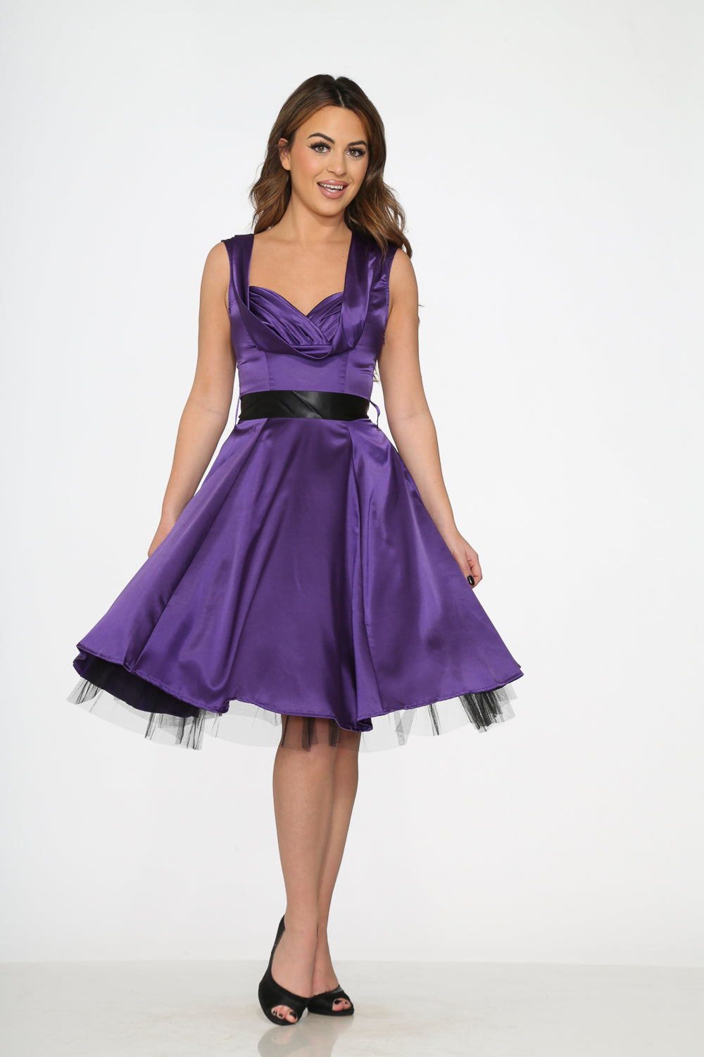 Purple Occasional Swing Dress
