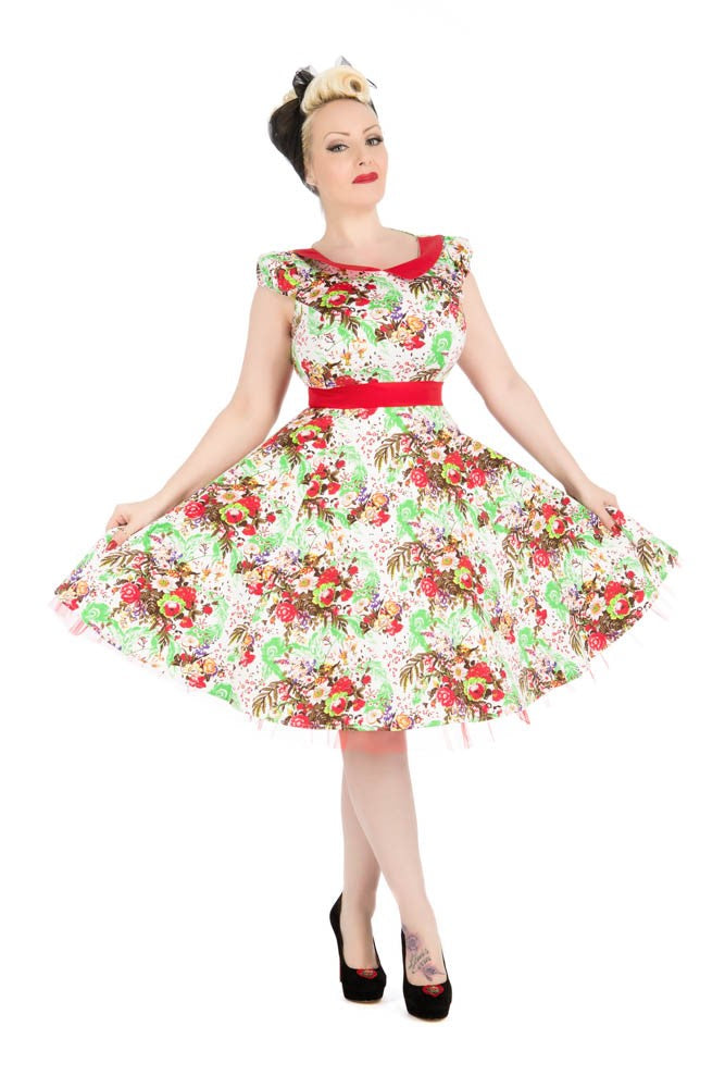 Spring Blossom Swing Dress