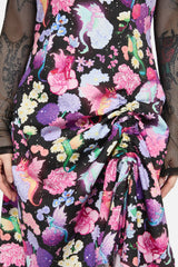 Dragons Grove Drawstring Slip Dress