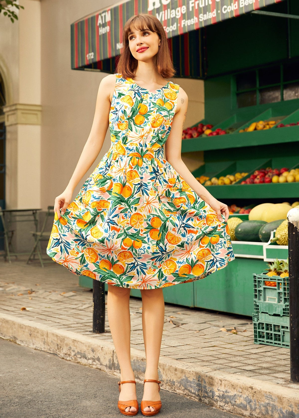 Market Day Fit & Flare Dress