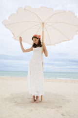 Dreamy White Lace Midi Dress