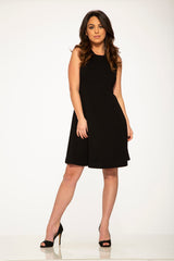 Black Mini Night Out Swing Dress